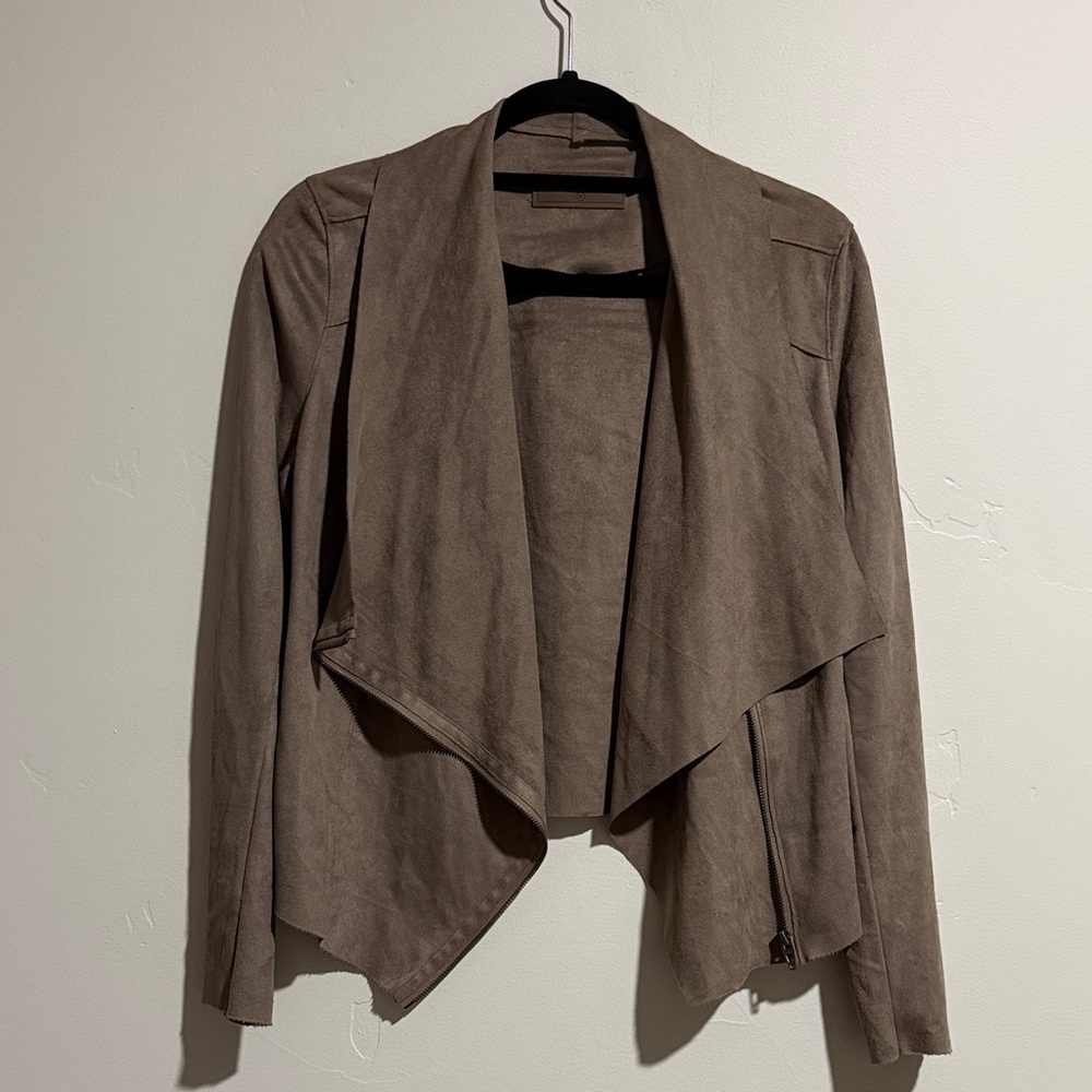 Blank NYC Draped Tan Blazer